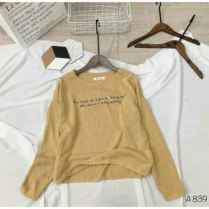 ÁO LEN GIẤY TAY DÀI Qc