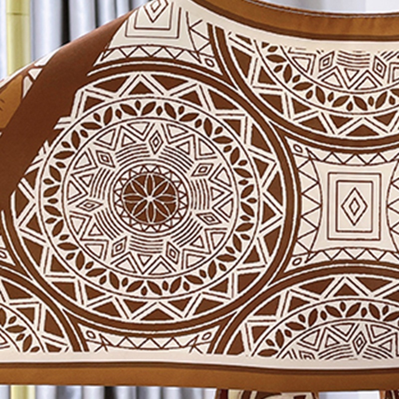 Khăn Choàng Cổ Giả Lụa In Họa Tiết Hình Học Nhiều Màu Sắc Có Thể Tháo Rời Phong Cách Hàn Quốc Cho Nữ