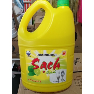 Nước rửa chén SẠCH 3.8kg hương chanh siêu sạch