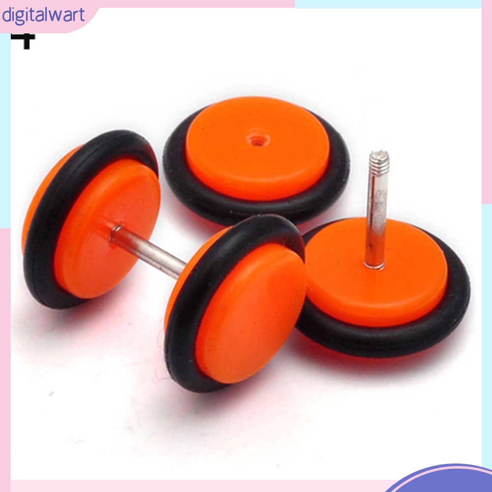 Cặp khuyên tai hình dáng cục tạ nhiều màu sắc dễ thương cá tính dành cho nam và nữ