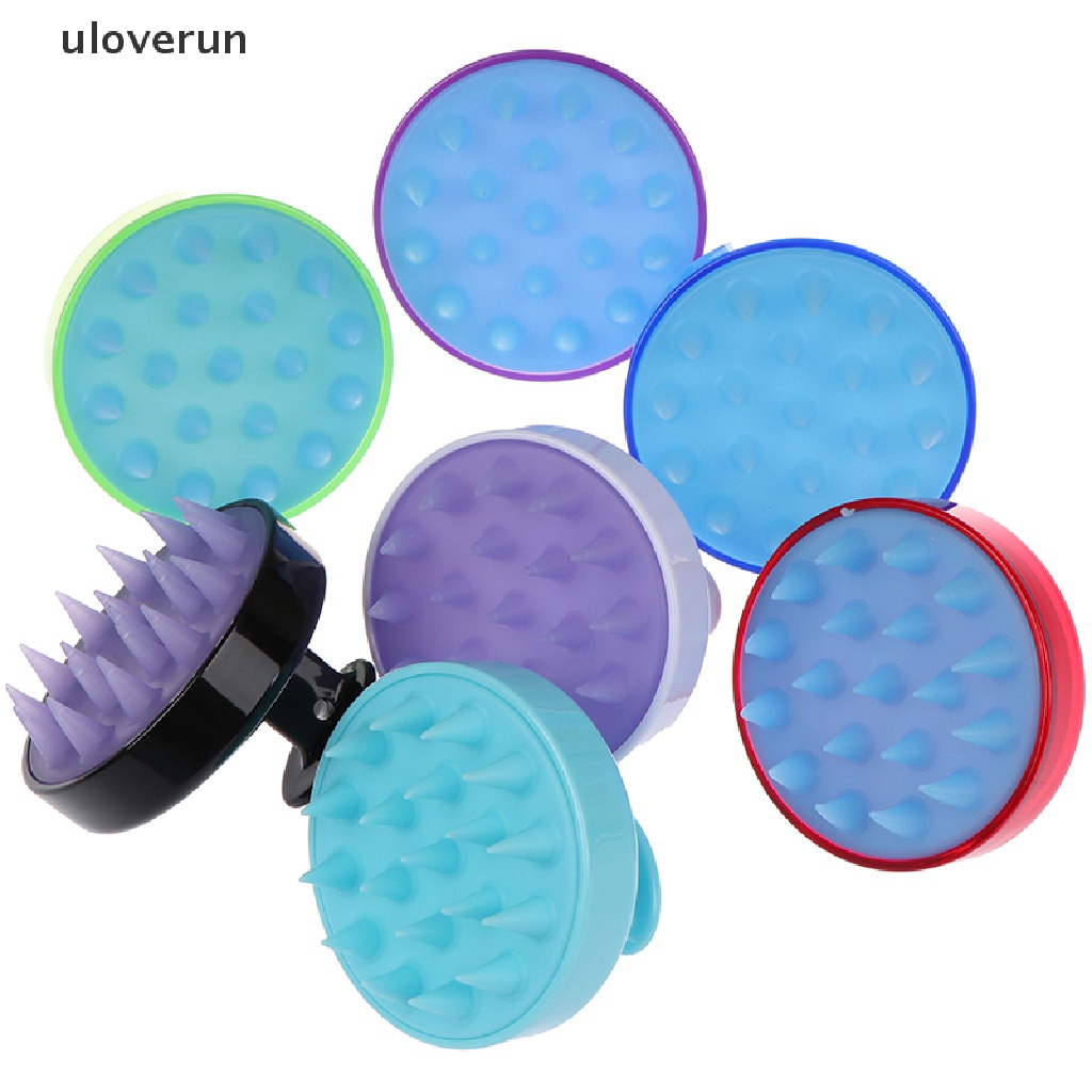 Uloverun 1 Lược Gội Đầu Mát Xa Da Đầu Bằng Silicone Tiện Dụng