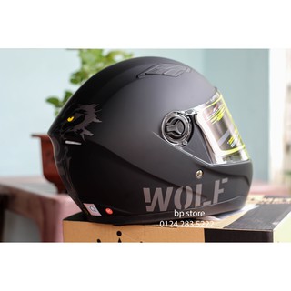 MŨ FULLFACE M136 V19 SÓI XÁM