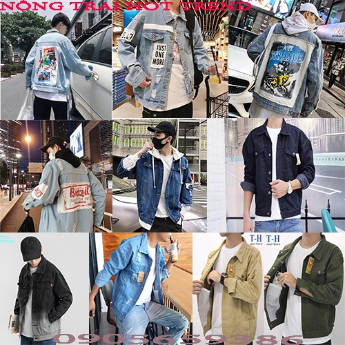 Áo khoác jean nam đa dang nhiều mẫu trend dành cho tuổi teen [HÀNG TREND 2020]