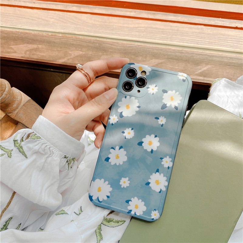 Ốp Lưng In Hình Hoa Cúc Dễ Thương Cho Iphone 11 11pro 11pro Max X Xr Xs Max Iphone 7 8 Plus | BigBuy360 - bigbuy360.vn