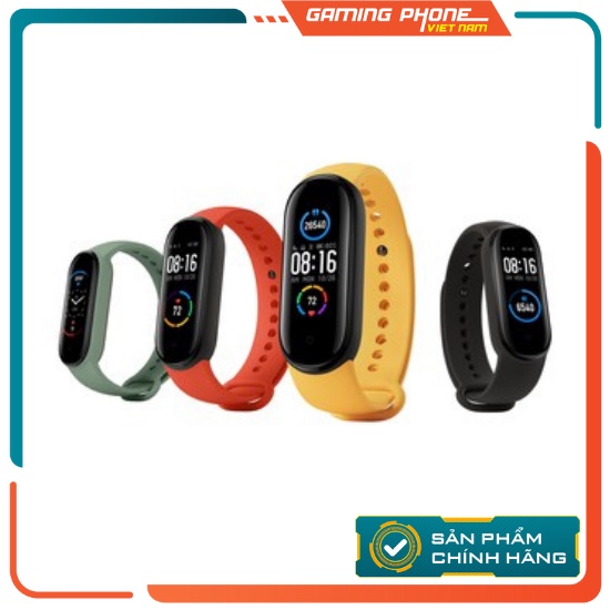 Vòng tay theo dõi sức khoẻ Mi Band 6 - Miband 5, Xiaomi, hỗ trợ Tiếng Việt, bảo hành chính hãng