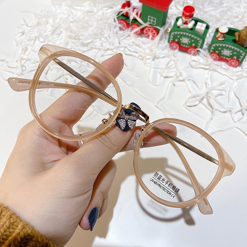 Mắt Kính Gọng Tròn Chống Ánh Sáng Xanh Thời Trang Hàn Quốc Jz5104 | BigBuy360 - bigbuy360.vn