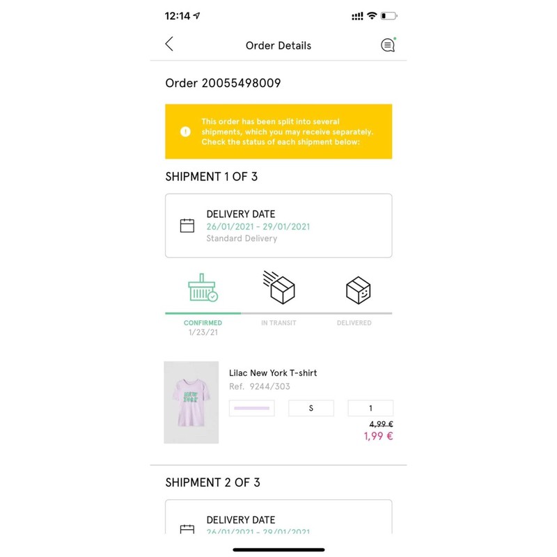 Trả order pull.and.bear