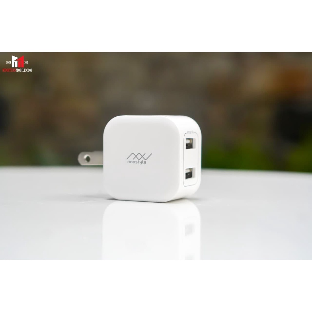 Sạc Innostyle Minigo2 USB-A 12W Smart Charging Ai