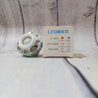 Bóng đèn hậu bi cầu Led sau chớp nháy 7 màu, hiệu ấn xoay đẹp mắt màu xanh đỏ