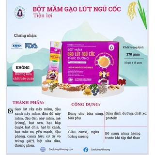 Bột mầm gạo lứt ngũ cốc thực dưỡng