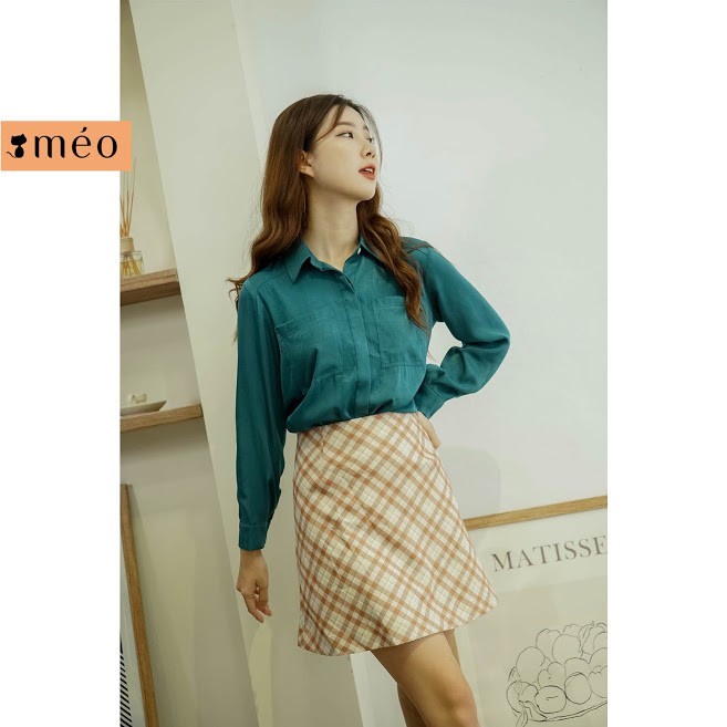 Chân váy nữ dáng chữ A kẻ caro Seria [MÉO SHOP] | BigBuy360 - bigbuy360.vn