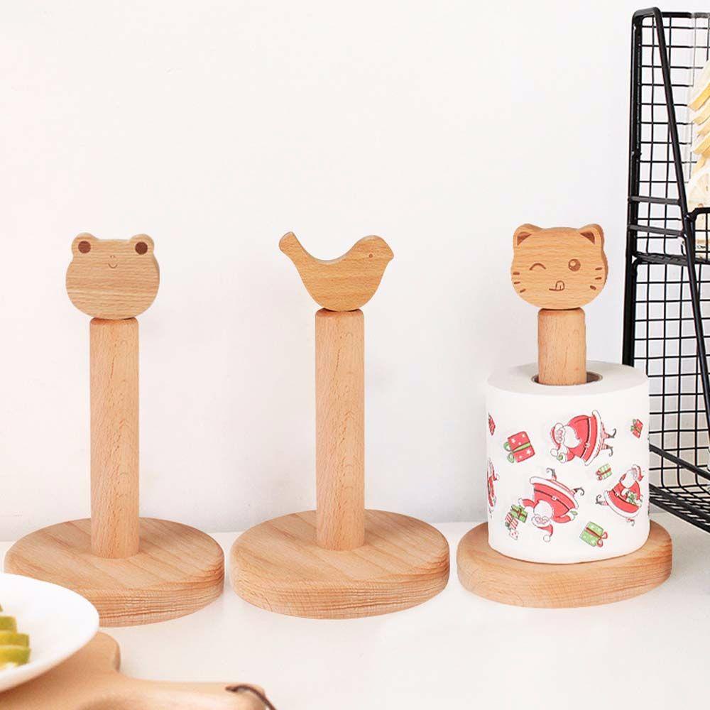 Giá Đỡ Cuộn Giấy Vệ Sinh Bằng Gỗ Phong Cách Nhật Bản