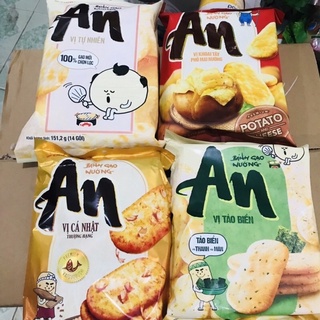 Bánh gạo An đủ vị tự nhiên/ tảo biển/ cá nhật/ khoai tây phô mai