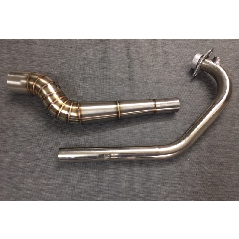 Cổ pô 2 khúc STB Satria Raider Fi gắn được tất cả các lon pô , chuẩn inox 304