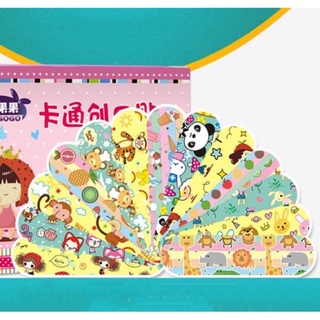 10 miếng băng dán cá nhân hoạt hình cho bé, băng gâu cute dán vết thương