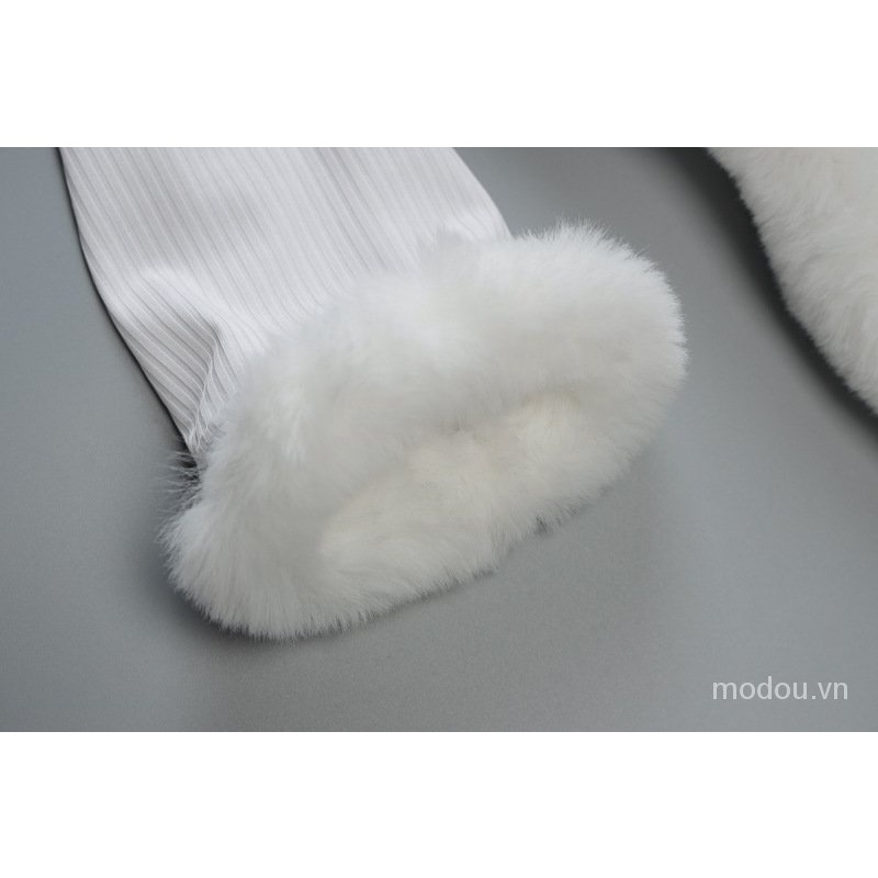 Thời Trang Áo Kiểu Tay Dài Chất Nhung Phối Ruy Băng Thiết Kế Thanh Lịch