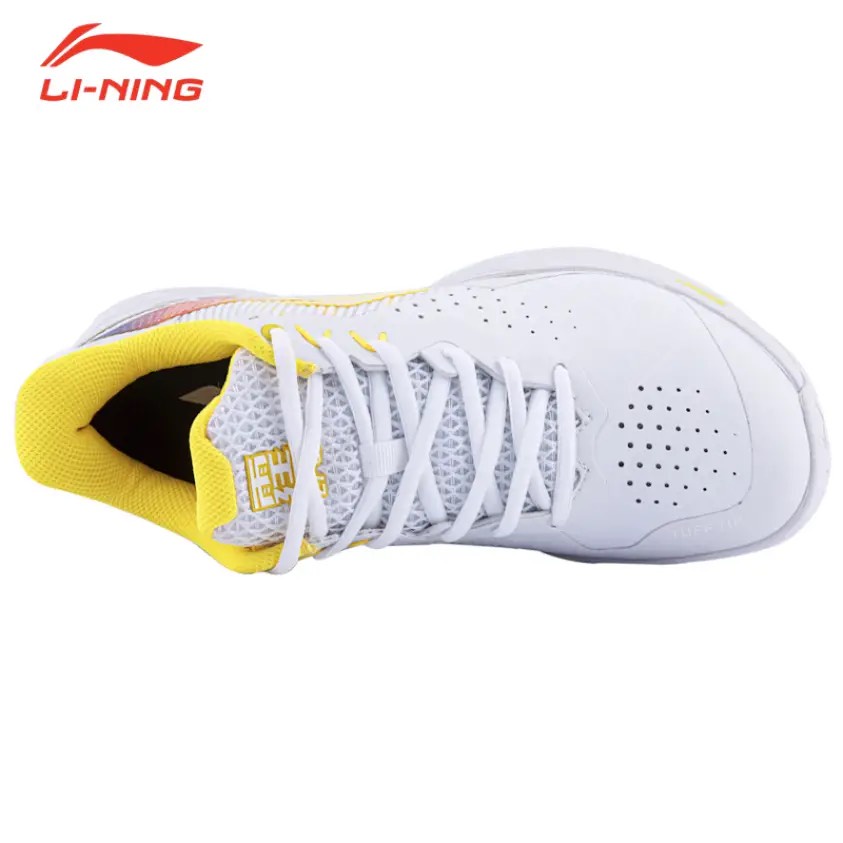 Giày cầu lông Lining AYTS018-3 mẫu mới dành cho nam và nữ màu trắng