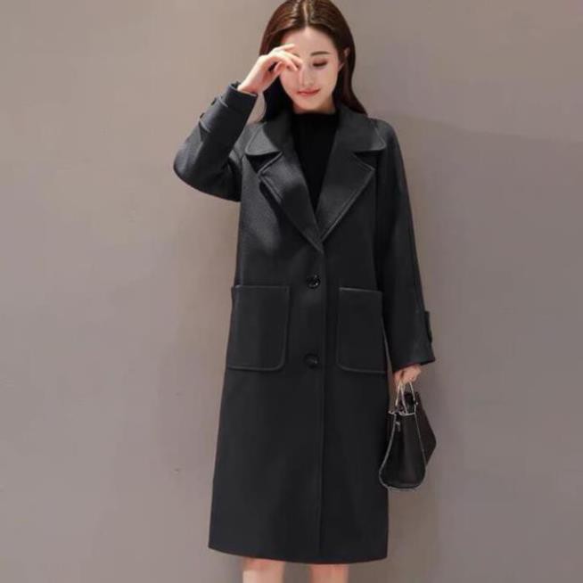 Áo Dạ Dáng Dài Túi Ngang 2 Lớp Cao Cấp Màu Đỏ 2 Nút | BigBuy360 - bigbuy360.vn