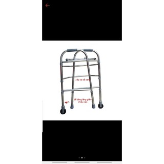 [Giá rẻ mỗi ngày]Khung Tập Đi Inox Việt Nam xếp được