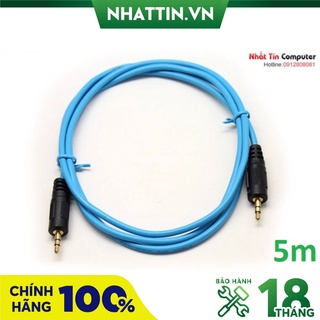 Cáp audio 3.5mm 5m dtech dt-6222 chính hãng