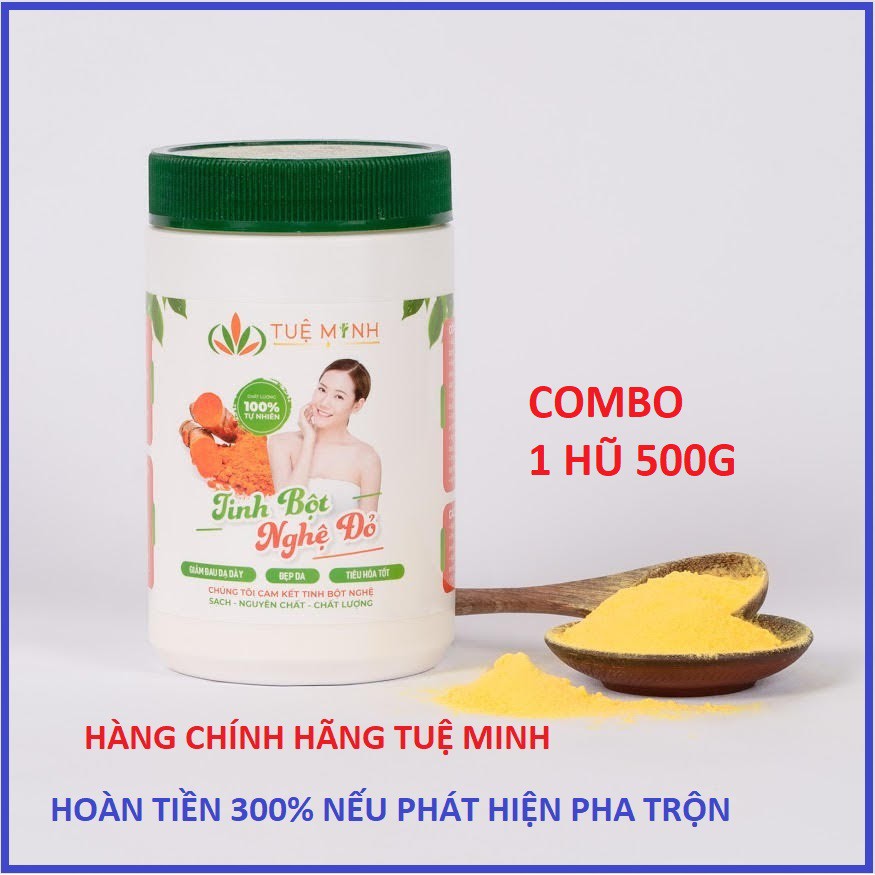 [Mã 156FMCGSALE hoàn 8% đơn 500K] [CHÍNH HÃNG 100%]1 HỘP TINH BỘT NGHỆ ĐỎ TUỆ MINH LOẠI ĐẶC BIỆT