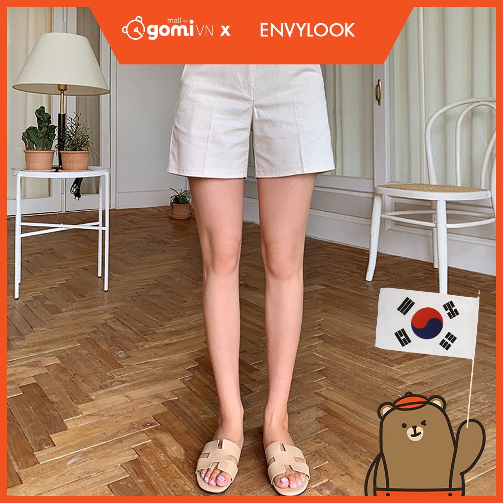 Quần Short ENVYLOOK Center Half Linen Pants GomiMall