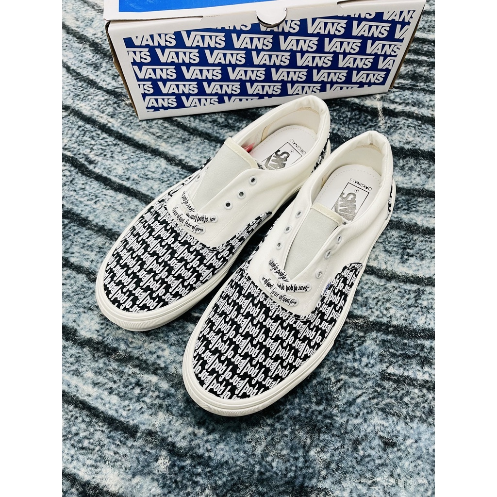 GIÀY 𝐕𝐀𝐍𝐒 FOG FEAR OF GOD LÓT GÓT DA - GIÀY 𝐕𝐀𝐍𝐒 DÂY CHỮ