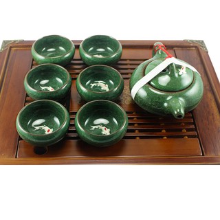Bộ ấm chén cá 3D cao cấp giá tốt nhất(có bán kèm khay)