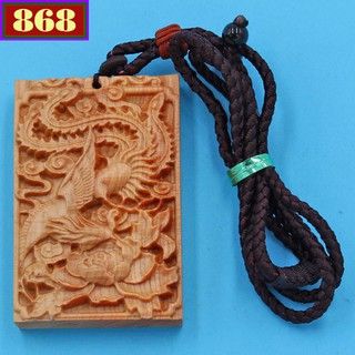 Dây đeo cổ Phượng Hoàng gỗ ngọc am DMG57