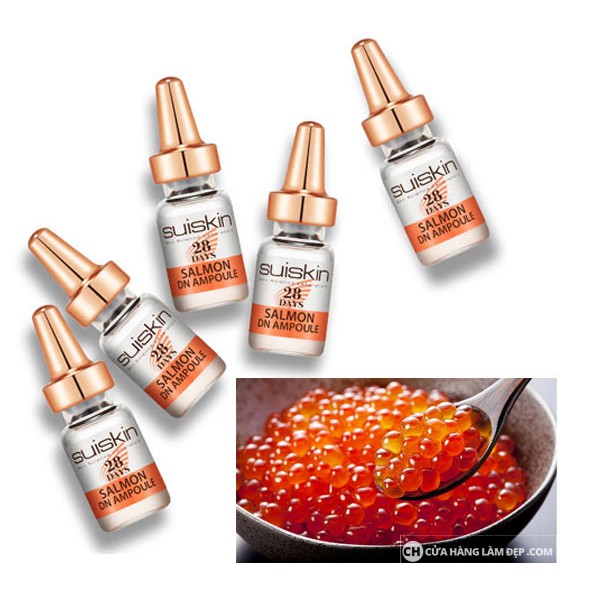 [Tách lẻ 5 Ống] Serum Tế Bào Gốc DNA Suiskin Cá Hồi - suiskin salmon dn ampoule 28 days