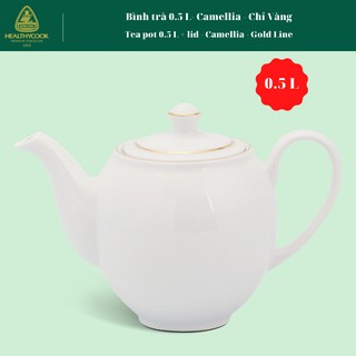 Bình trà 0.5 L- Camellia - Chỉ Vàng