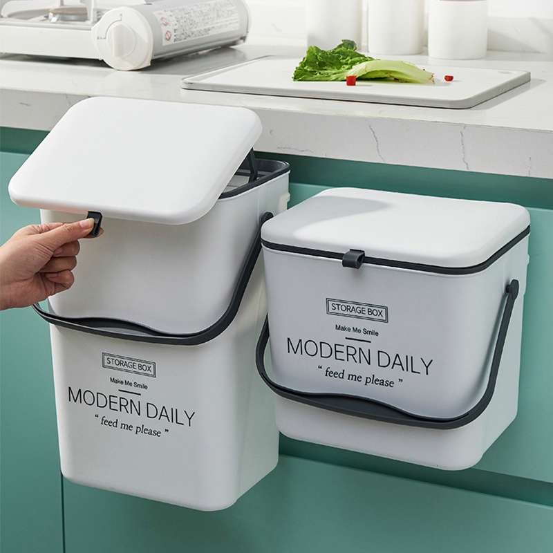 ONLY HOUSE Thùng Rác Treo Tường Không Cần Đóng Đinh Tiện Dụng Cho Nhà Bếp / Nhà Vệ Sinh