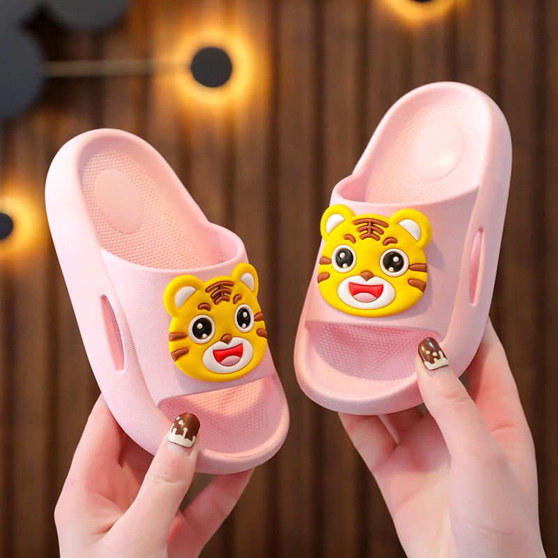 Dép lê quai ngang cho bé trai bé gái hình Hổ, dép nhựa xốp chống trơn trượt Tula Store