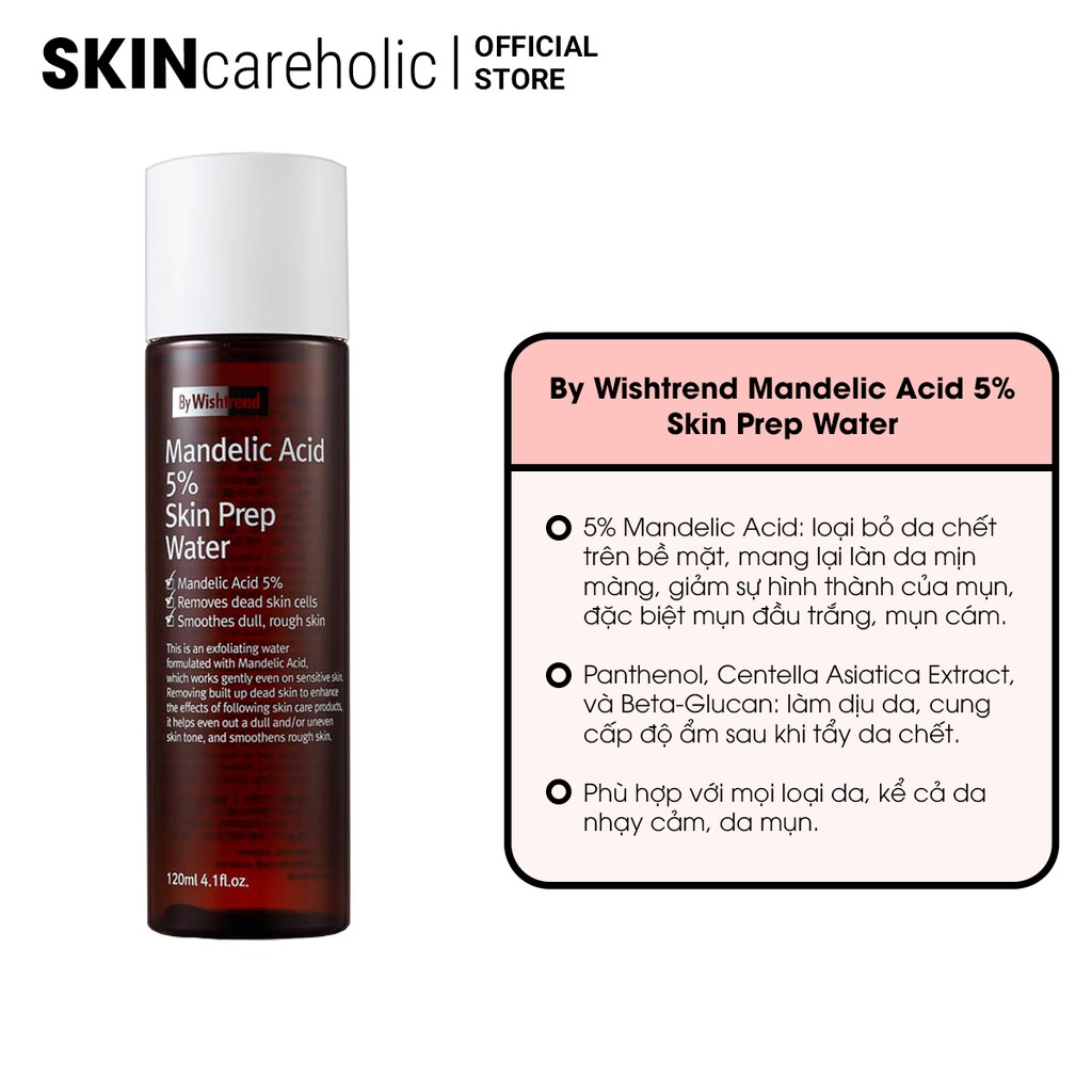 Tẩy Da Chết By Wishtrend Mandelic Acid 5% Skin Prep Water