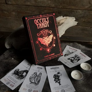 Bộ bài Occult Tarot Deck 2nd Edition Red Gilded