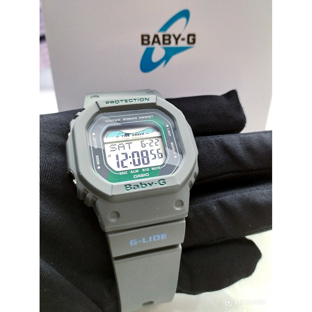 [Mã LT150 giảm 150k đơn 699k] Đồng hồ nữ Casio BABY-G BLX-560VH-1DR Chính hãng - Chống nước 200m - Đo thủy chiều