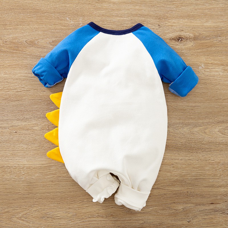 Bodysuit bé sơ sinh, áo sơ sinh cho bé từ 1 tháng đến 1 tuổi họa tiết khủng long chất liệu cotton 100% cao cấp DB87