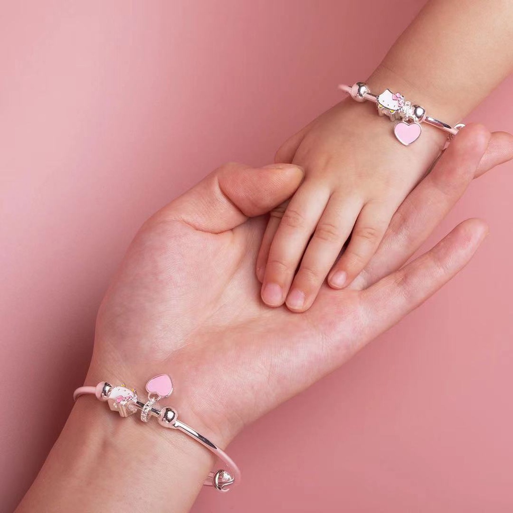 Dây Chuyền Bạc S925 Mặt hello kitty Dễ Thương Dành Cho Nữ