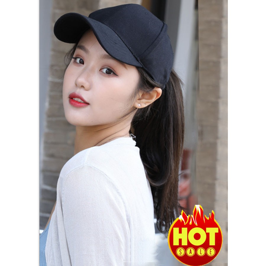 Mũ nón lưỡi trai nữ nửa đầu bo chun sau