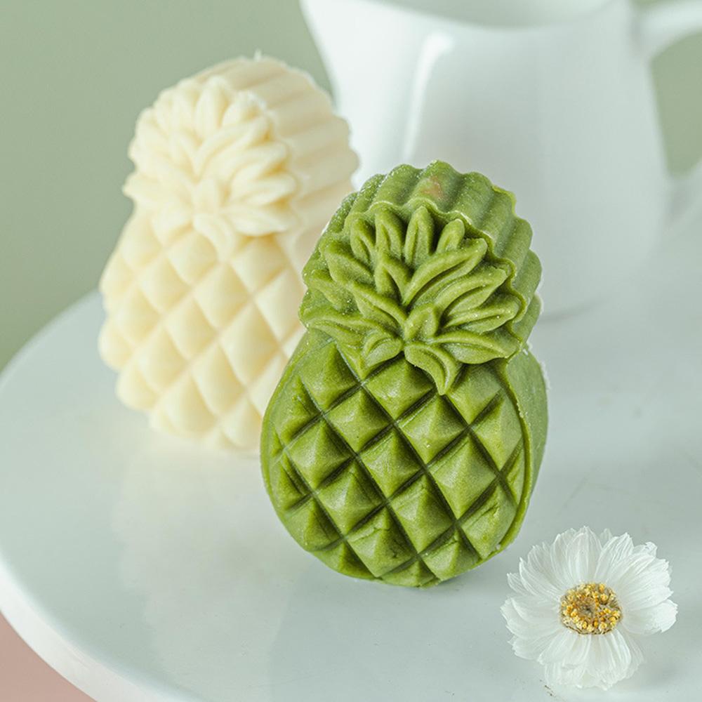 AUGUSTINA Khuôn Nhựa Nhấn Tay Làm Bánh Trung Thu Hình Quả Dứa 3D