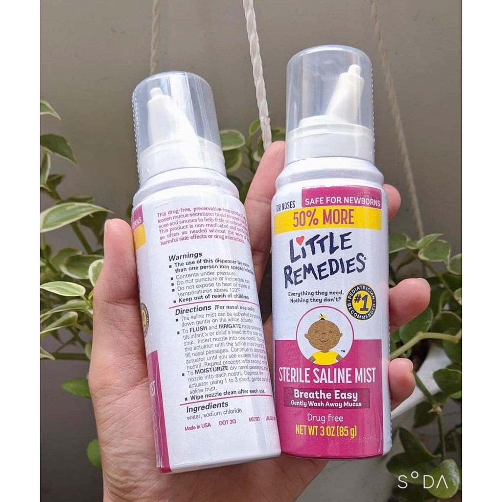 XỊT MŨI LITTLE REMEDIES CHO BÉ