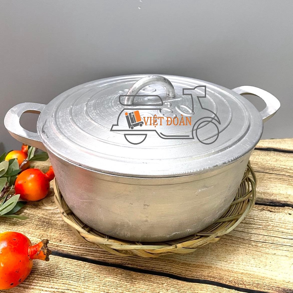 Bộ 3 NỒI GANG ĐÚC Nguyên khối NẮP THẲNG kèm RẾ- SIÊU ĐẸP - Nồi dày nấu cơm siêu ngon, tạo cơm cháy giòn rụm