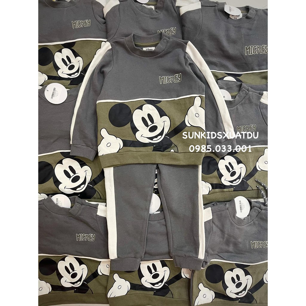 Bộ Dis-ney BT Mickey phối Rêu Xám