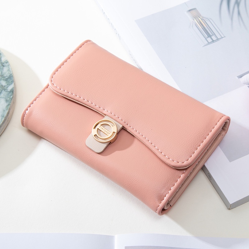 Ví Gấp Ba Thiết Kế Mới Cao Cấp Thời Trang Dành Cho Nữ Giá Đỡ