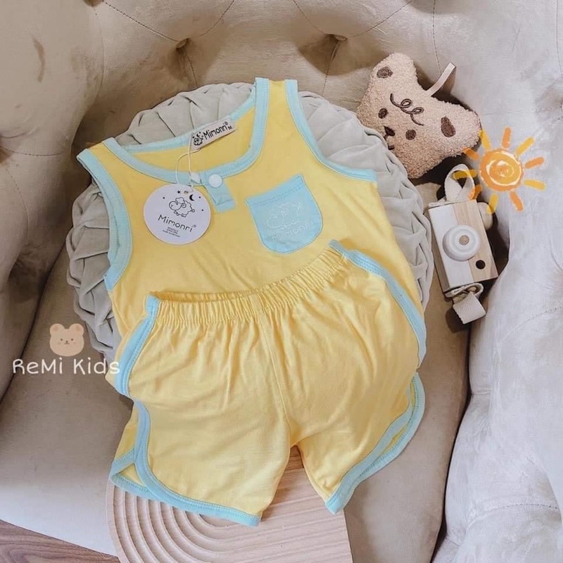 ⚡️(7-18kg) Bộ Ba lỗ minkymom sài gòn loại1, phối túi thật ở ngực siêu đẹp