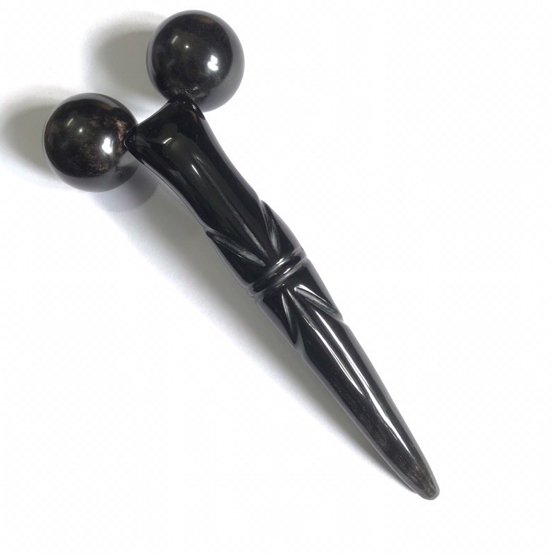 Dụng cụ massage nâng cơ mặt và da ấn huyệt bằng sừng trâu đen ( MH835) HAHANCOSHOP