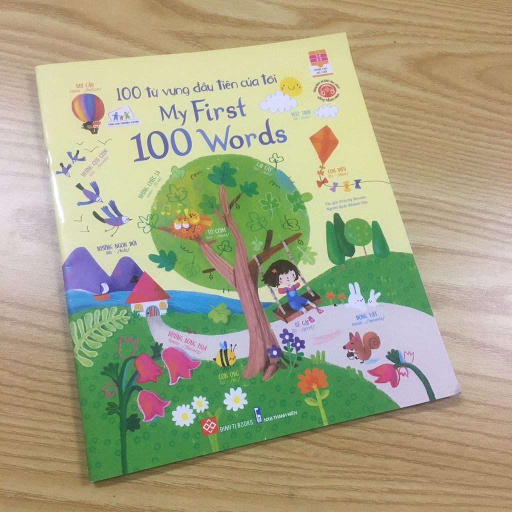 Sách - 100 từ vựng đầu tiên của tôi - My first 100 words cho bé từ 3-9 tuổi