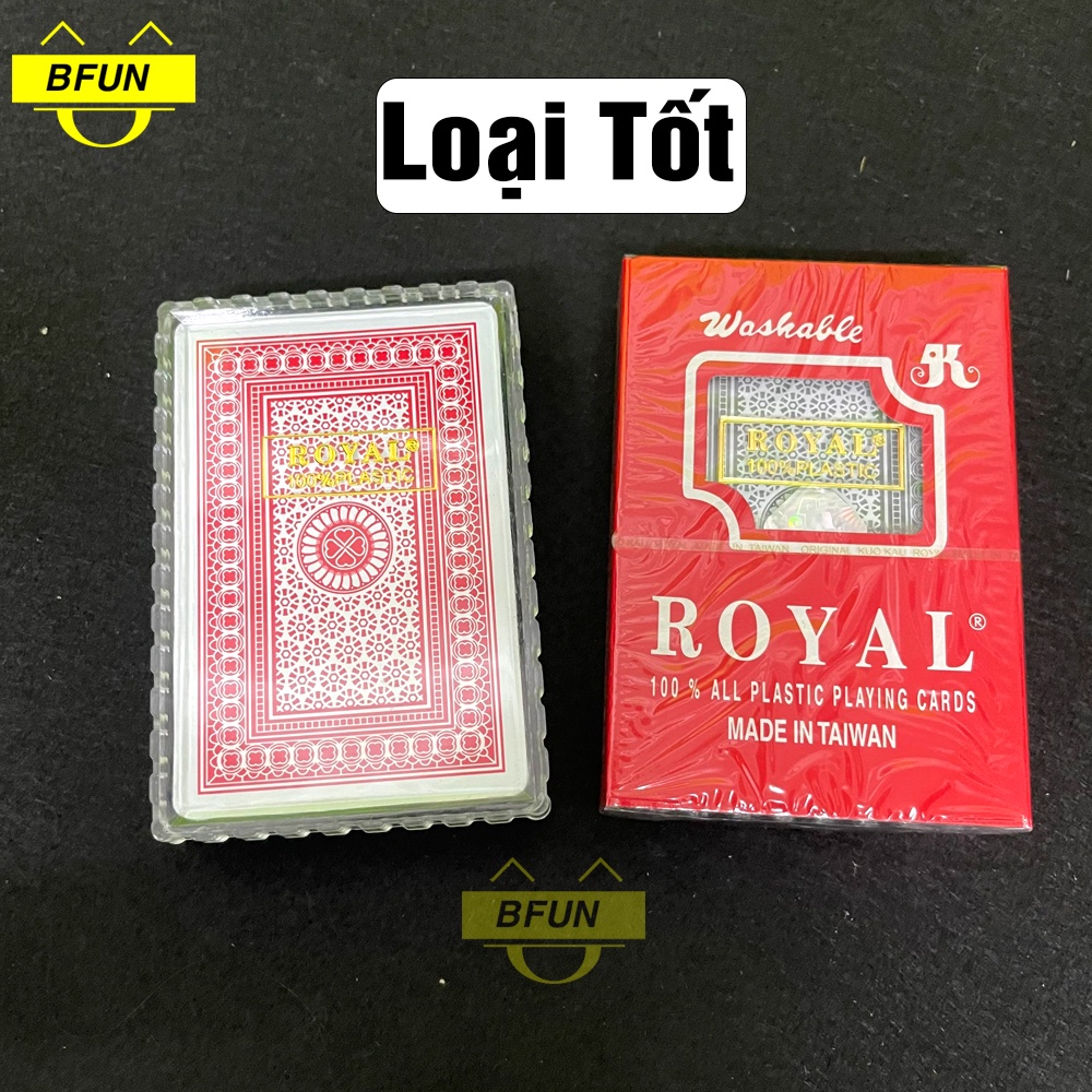 Bài Tây Nhựa ROYAL JAPAN / ROYAL TAIWAN / MẠI VÀNG /DOUBLE K Đủ Mẫu Khách Chọn - Bài 52 Lá Nhựa, Đồ Chơi Boardgame BFUN