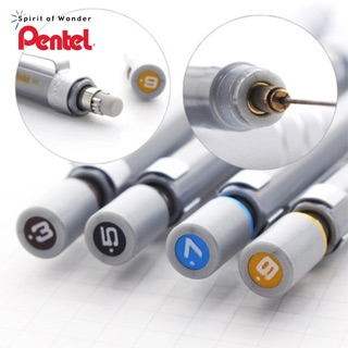 [DA ĐEN] Bút Chì Bấm Pentel Graph Gear 500 0.5mm