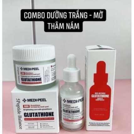 Dưỡng Trắng Da MEDI PEEL Glutathione 600 Combo Serum Và Kem Dưỡng | BigBuy360 - bigbuy360.vn